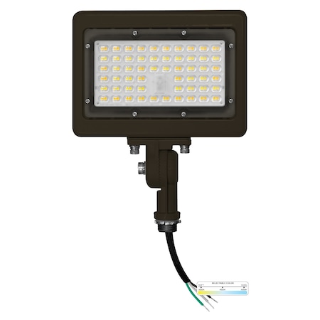 Nuwatt 15W Bronze LED Flood Light 3000K/4000K/5000K 3CCT IP65 Outdoor Waterproof Lighting, Knuckle Mount NW-SFL-50W-3CT-KN-BZ